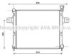 AVA QUALITY COOLING JE2058 Radiator, engine cooling